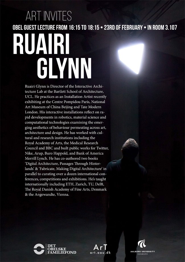 Obel Guest Lecture: Ruairi Glynn