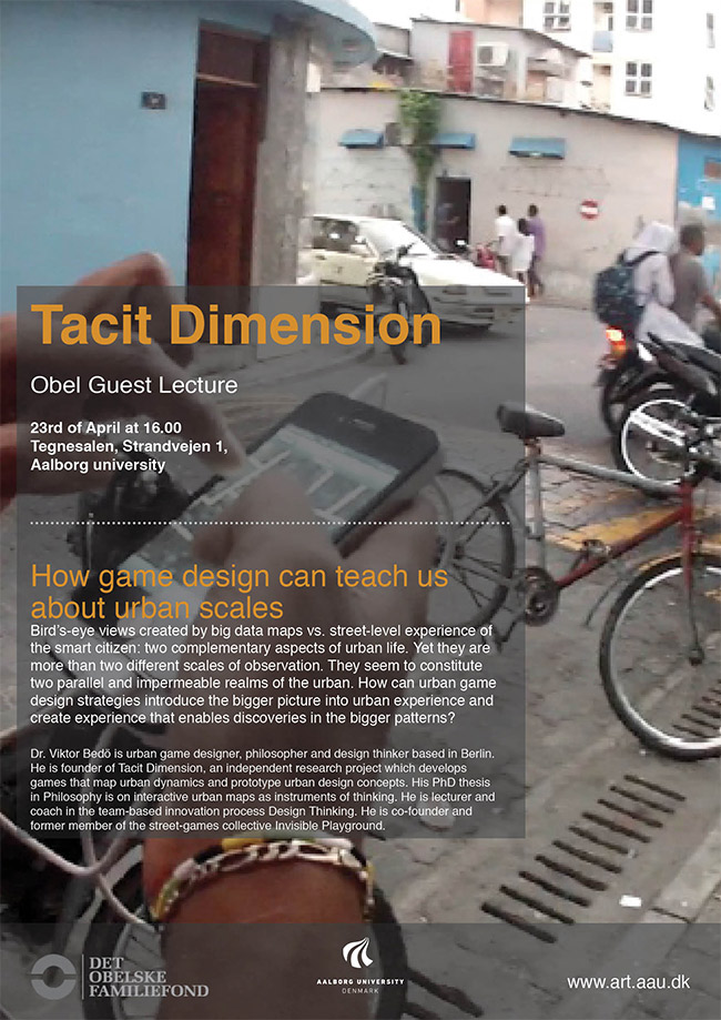 Obel Guest Lecture by Tacit Dimension 